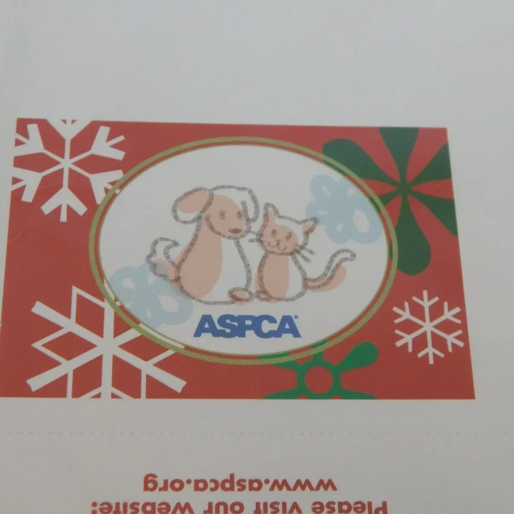 ASPCA Holiday Gift Wrap Sheets Sealed Packs 4 Sheets Total 2 Patterns Gift Tags